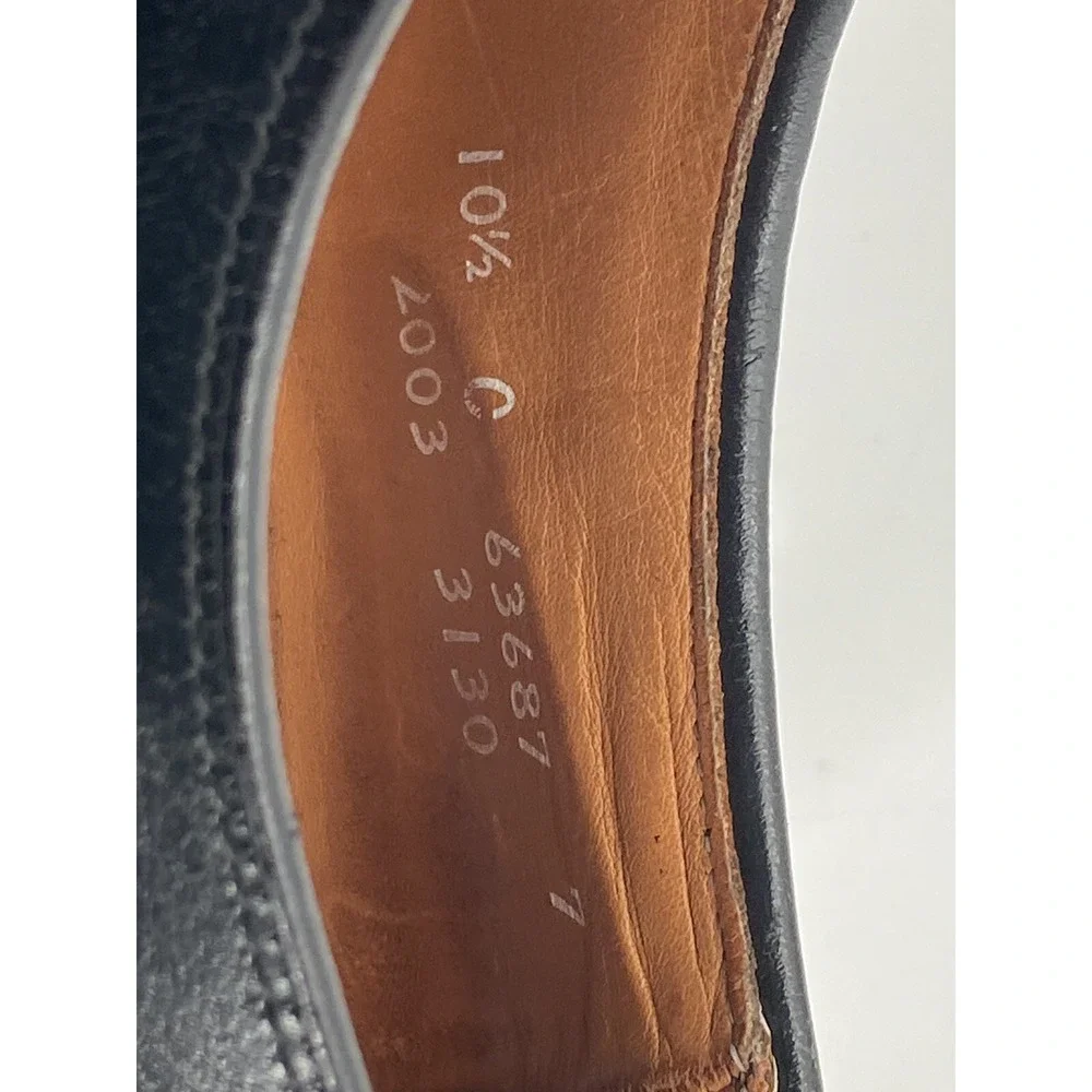 Allen Edmonds Brentwood Black Leather Oxford Dress Shoes‎ Men's 10.5 C 63687